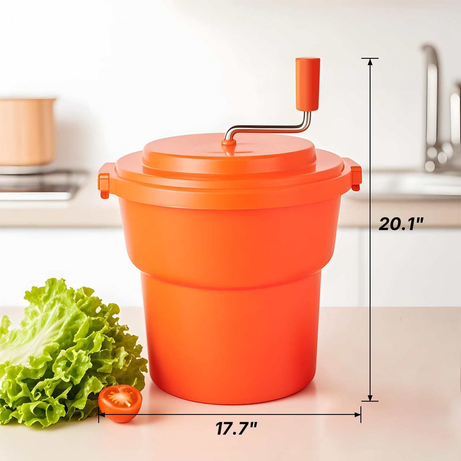 Amazon.com: CLIVIA 5 Gal/20 Qt Large Commercial Salad Spinner